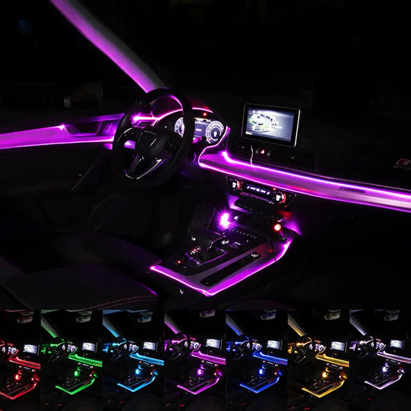 Car Fiber Optic Ambient Light Modified Car Interior Cool Light APP Rhythm Light Park it