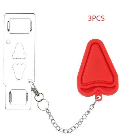 New Portable Door Safety Latch Lock Metal Home Room Hotel Anti Theft Security Lock Travel Accommodation Door Stopper Hardware - Park it