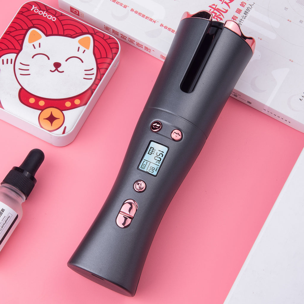 Portable automatic curling iron