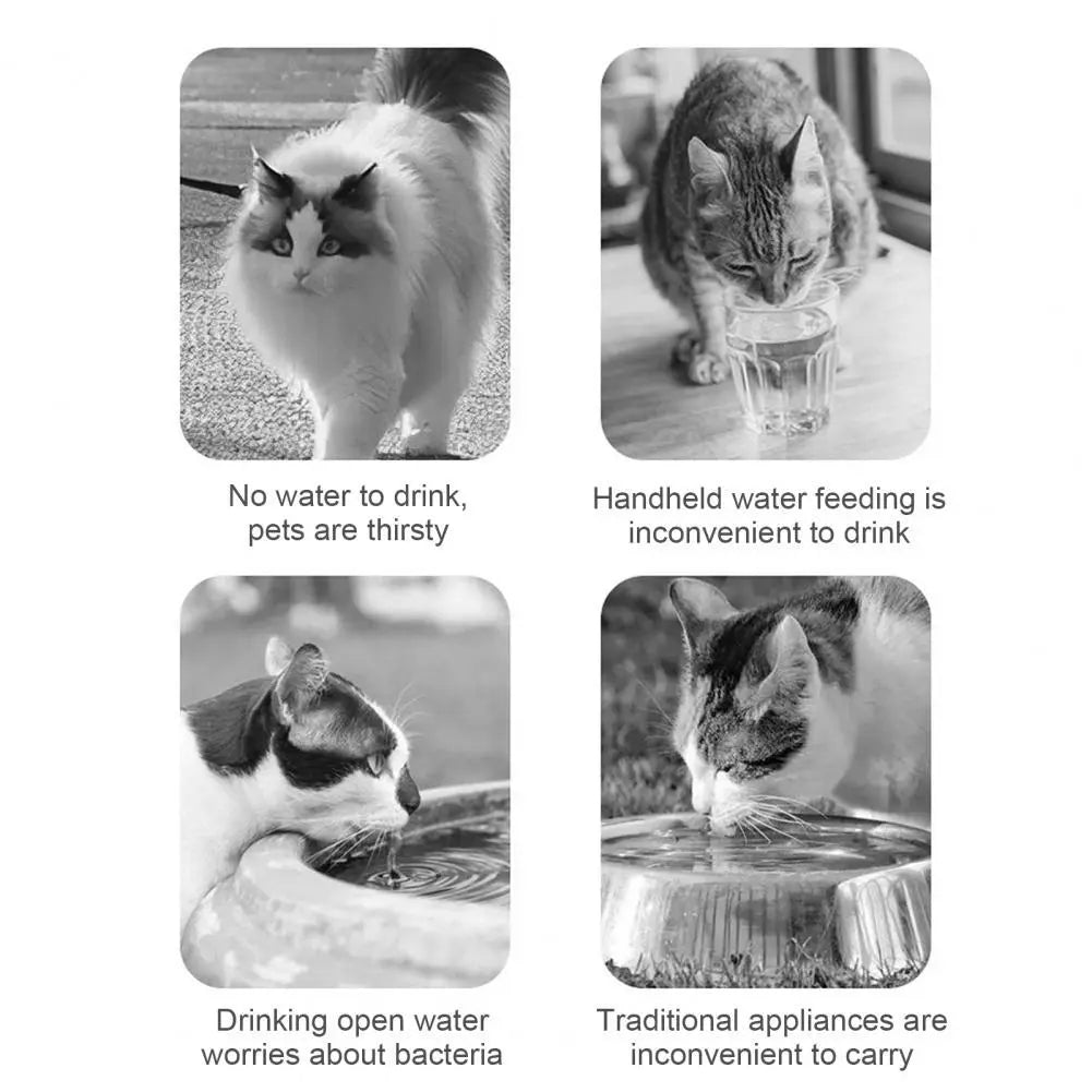 Pet Water Feeder Pet Hydration On-the-go Portable 2-in-1 Pet Water Bottle Food Container For Outdoor Travel Chicken Drumstick Park it