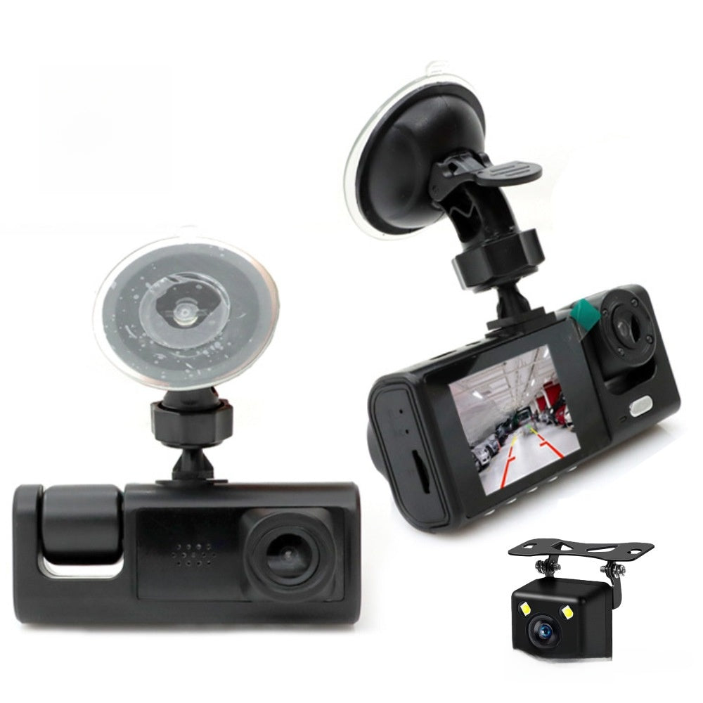 Triple Lens 1080P Dash Cam with Parking Monitoring
