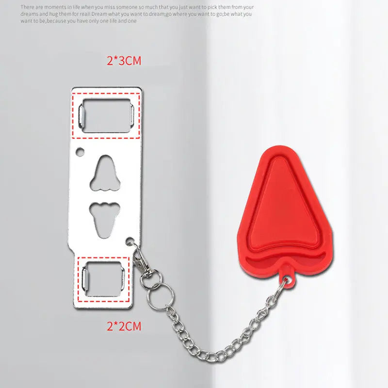 New Portable Door Safety Latch Lock Metal Home Room Hotel Anti Theft Security Lock Travel Accommodation Door Stopper Hardware - Park it