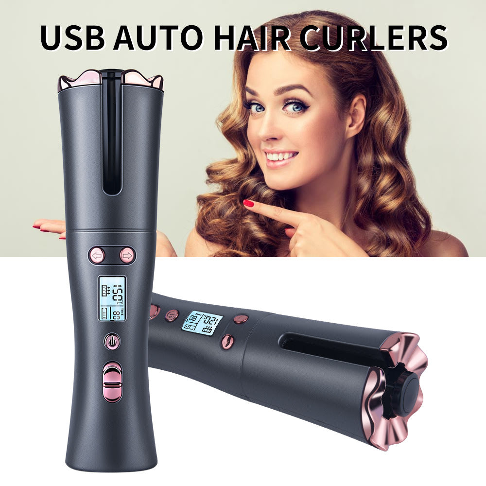 Portable automatic curling iron