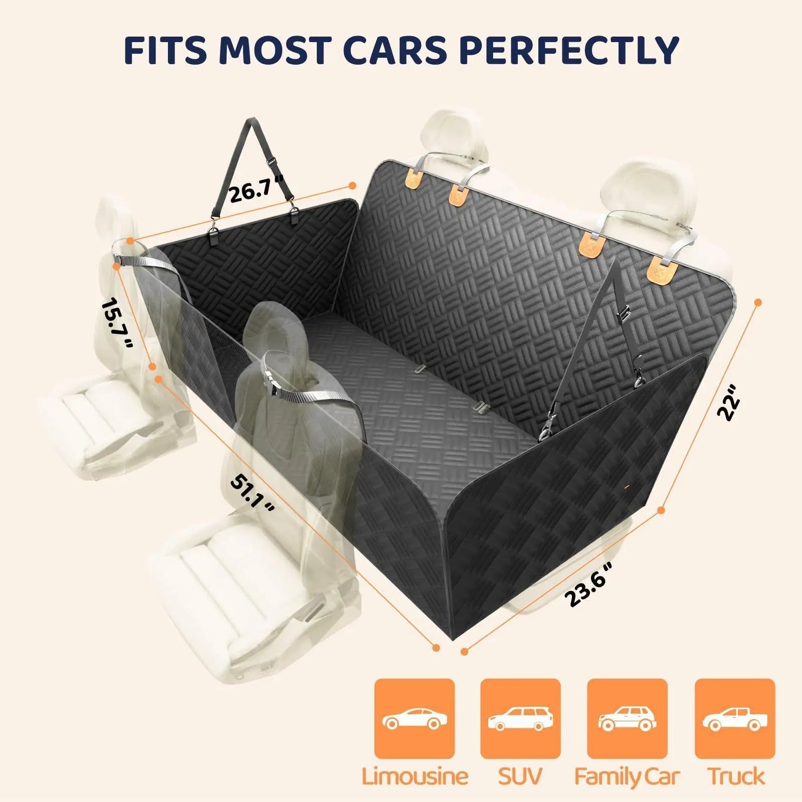 Car Pet Mat Rear Seat Park it