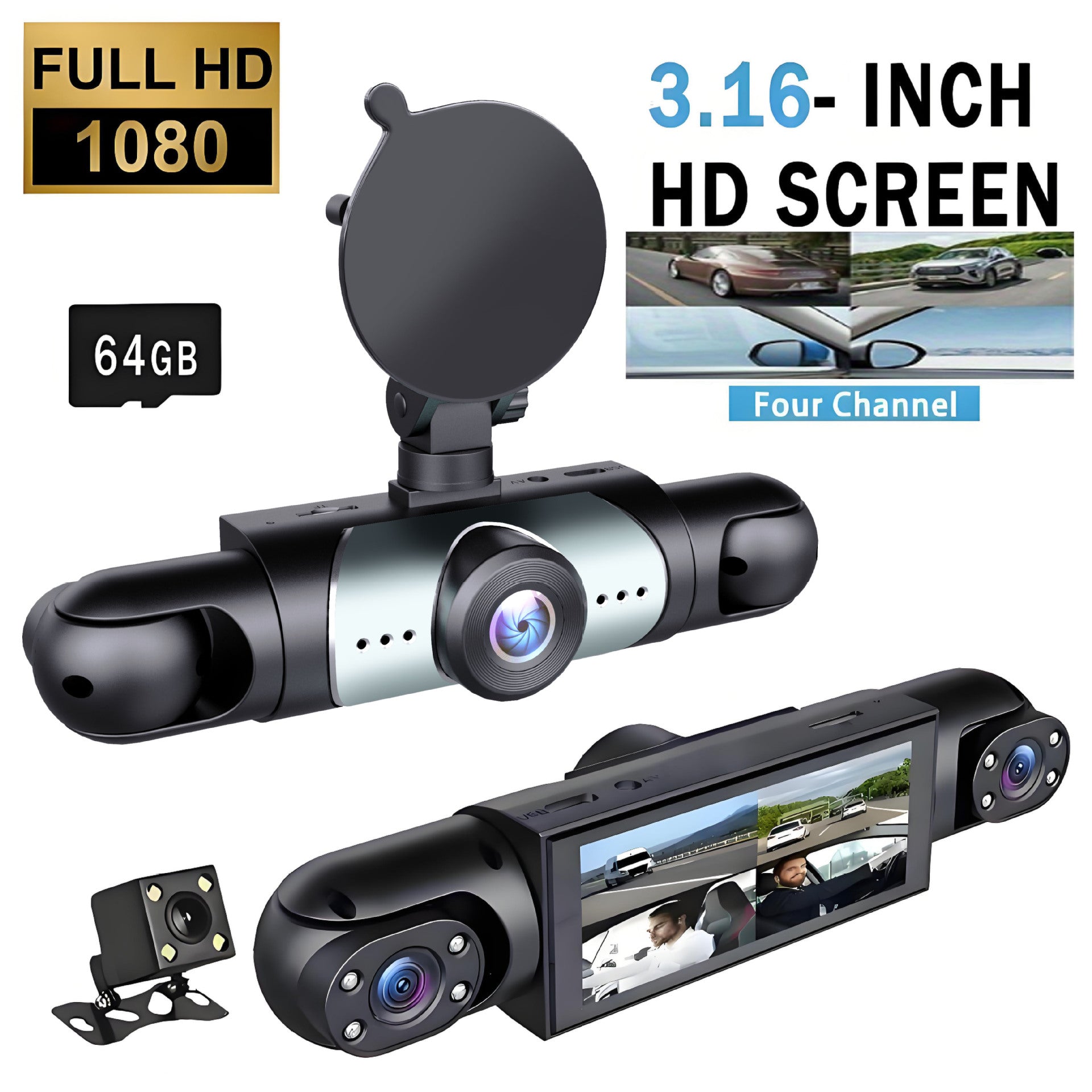 Dual Dash Camera 1080 FULL HD