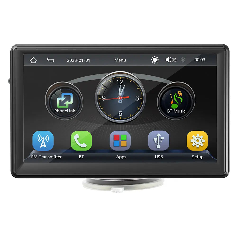 7 Inch Portable Car Display with CarPlay and Backup Camera Park it